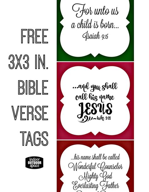 Free Printable Scripture Tags